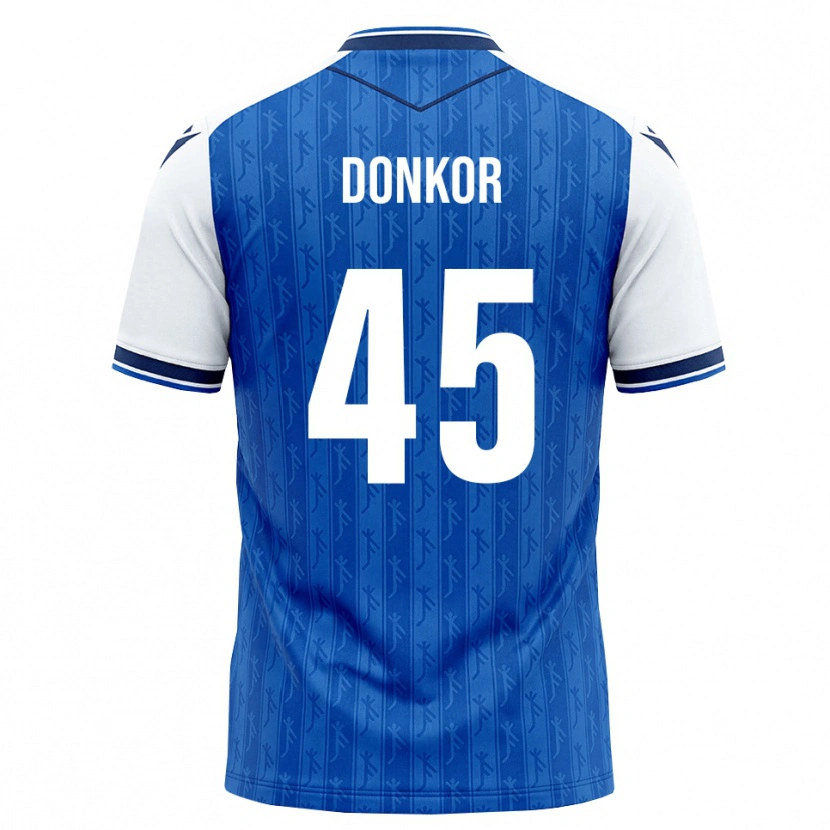 Danxen Homme Maillot Denis Donkor #45 Bleu Roi Blanc Tenues Domicile 2026/27 T-Shirt