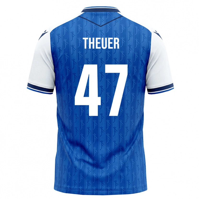 Danxen Homme Maillot Maximilian Theuer #47 Bleu Roi Blanc Tenues Domicile 2026/27 T-Shirt