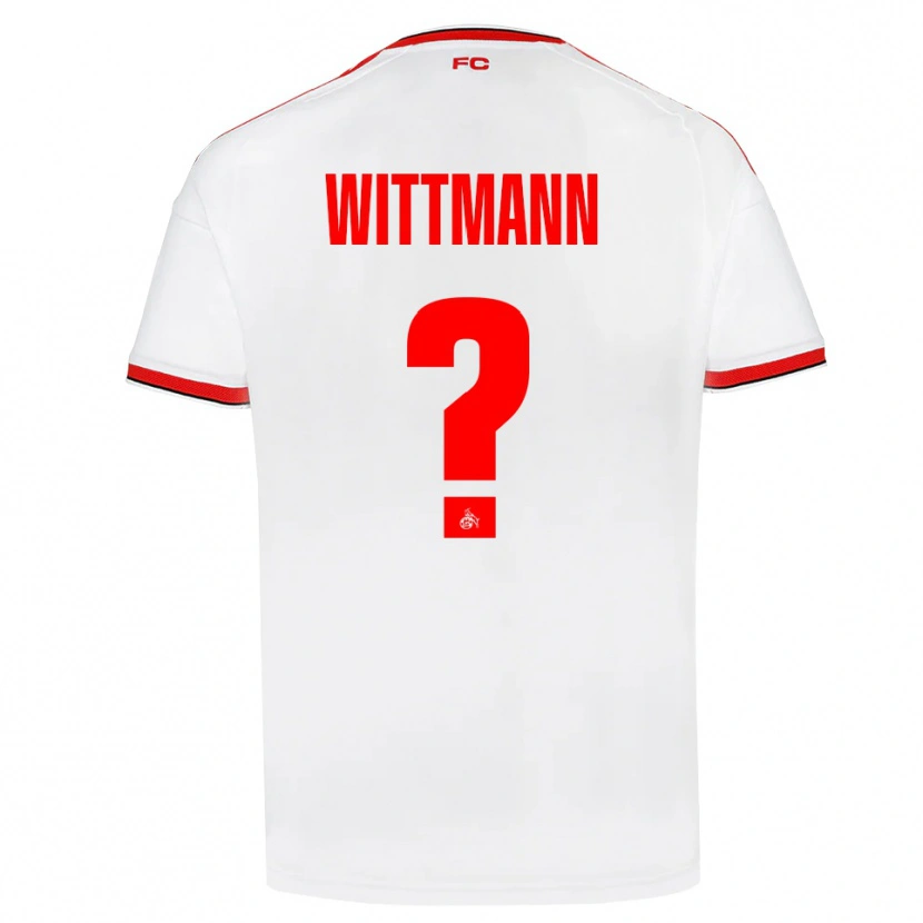 Danxen Homme Maillot Eyk Wittmann #0 Blanc Rouge Noir Tenues Domicile 2026/27 T-Shirt