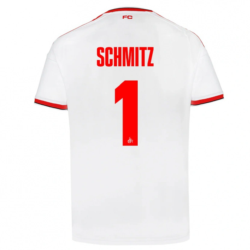 Danxen Homme Maillot Lisa Schmitz #1 Blanc Rouge Noir Tenues Domicile 2026/27 T-Shirt