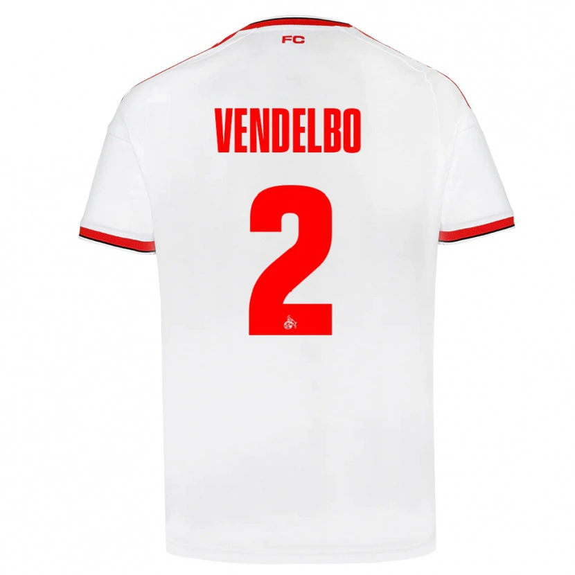 Danxen Homme Maillot Sofie Vendelbo #2 Blanc Rouge Noir Tenues Domicile 2026/27 T-Shirt