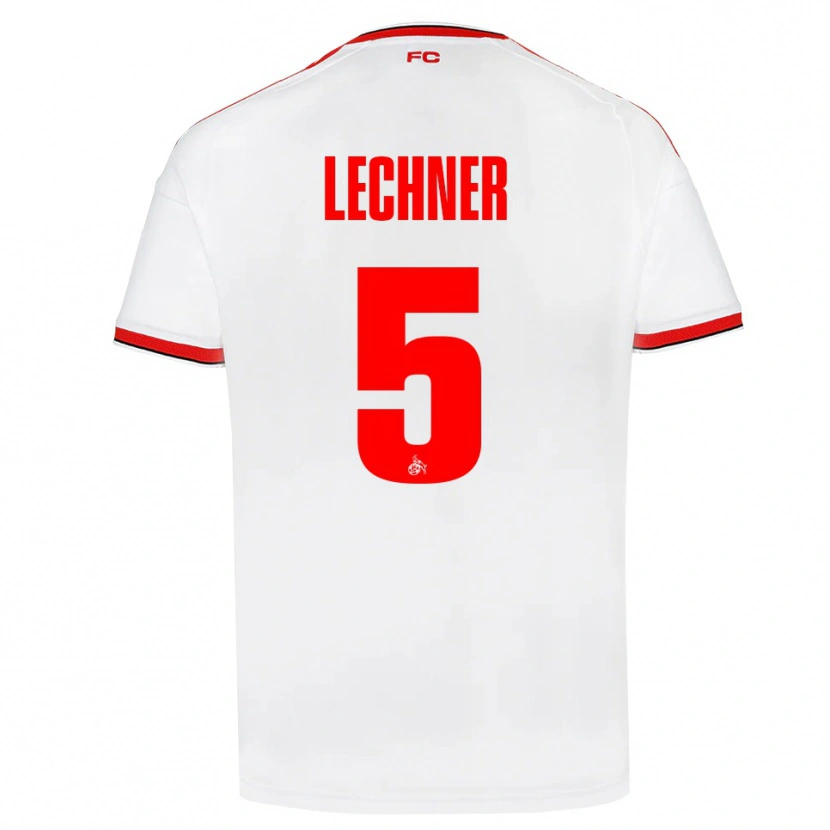 Danxen Homme Maillot Luca Lechner #5 Blanc Rouge Noir Tenues Domicile 2026/27 T-Shirt