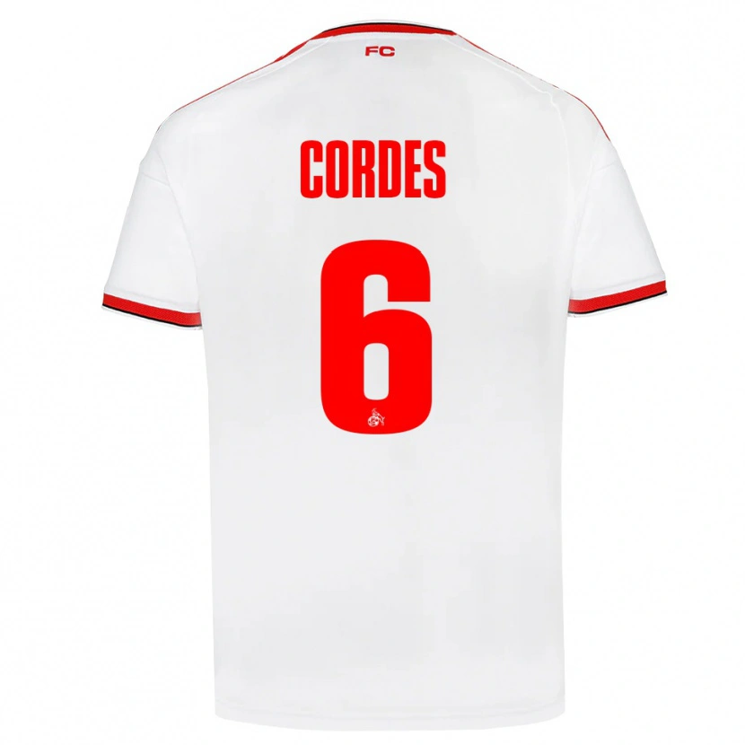 Danxen Homme Maillot Lotta Cordes #6 Blanc Rouge Noir Tenues Domicile 2026/27 T-Shirt