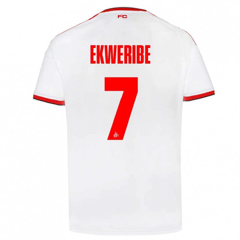 Danxen Homme Maillot Kevin Ekweribe #7 Blanc Rouge Noir Tenues Domicile 2026/27 T-Shirt
