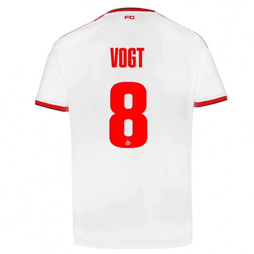 Danxen Homme Maillot Laura Vogt #8 Blanc Rouge Noir Tenues Domicile 2026/27 T-Shirt