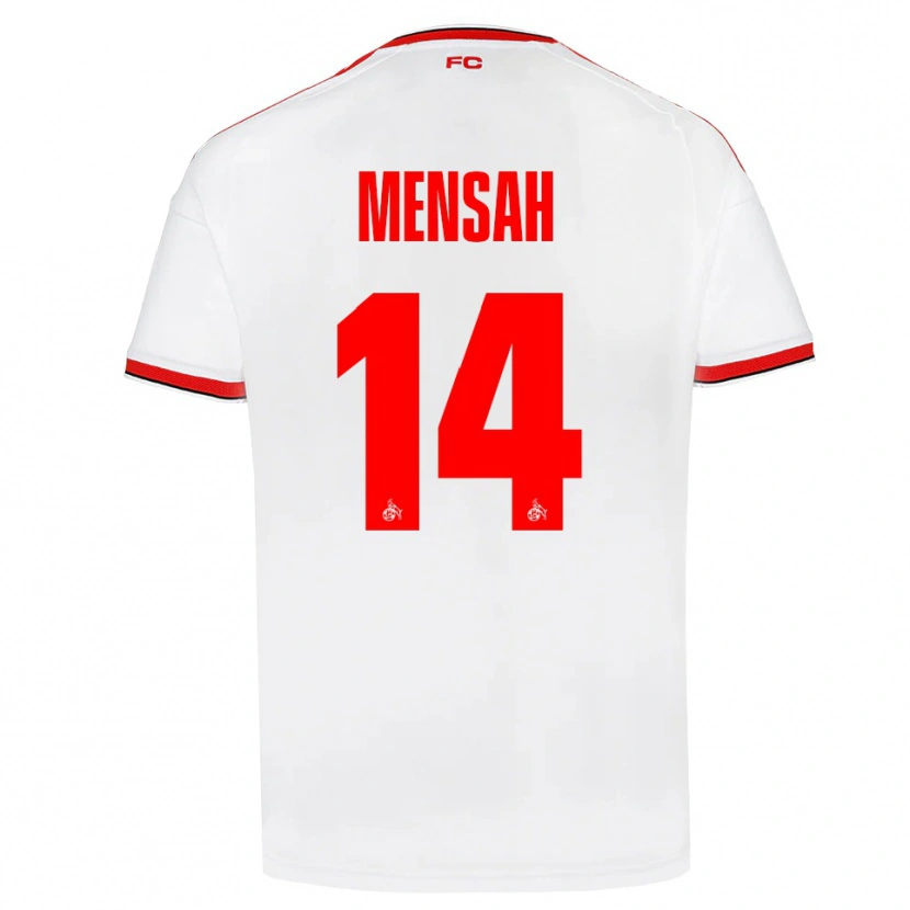 Danxen Homme Maillot Gideon Mensah #14 Blanc Rouge Noir Tenues Domicile 2026/27 T-Shirt