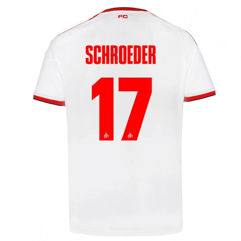 Danxen Homme Maillot Alexander Schroeder #17 Blanc Rouge Noir Tenues Domicile 2026/27 T-Shirt