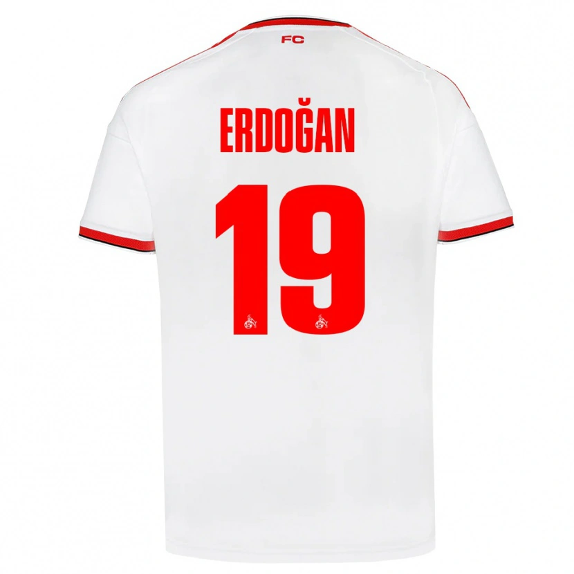 Danxen Homme Maillot Eymen Erdoğan #19 Blanc Rouge Noir Tenues Domicile 2026/27 T-Shirt