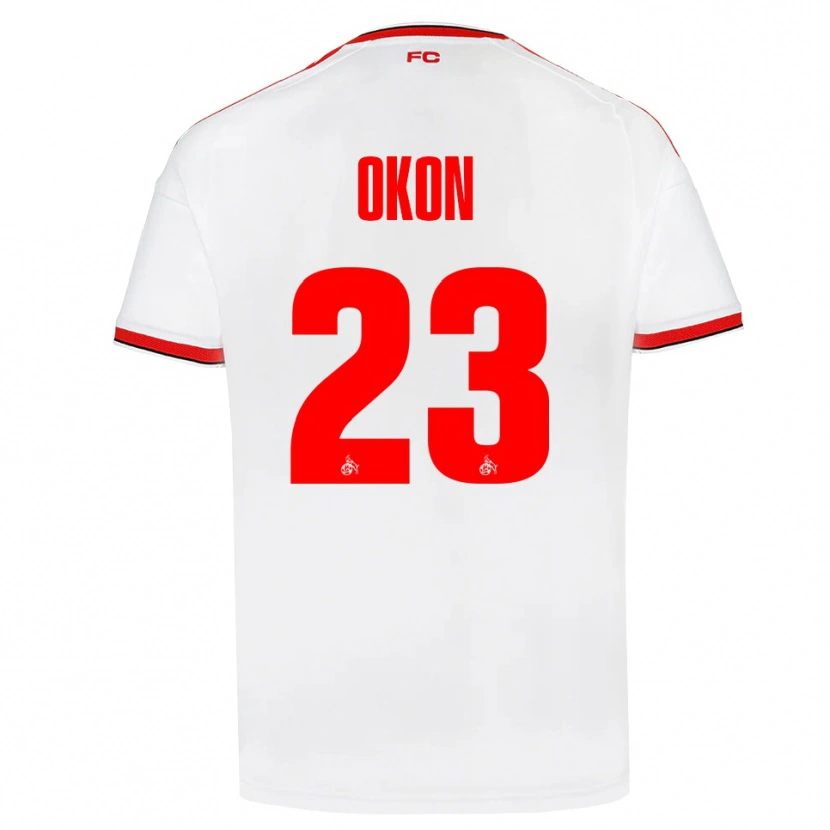 Danxen Homme Maillot Paul Okon-Engstler #23 Blanc Rouge Noir Tenues Domicile 2026/27 T-Shirt