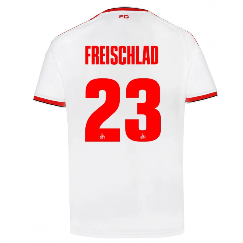 Danxen Homme Maillot Yannick Freischlad #23 Blanc Rouge Noir Tenues Domicile 2026/27 T-Shirt