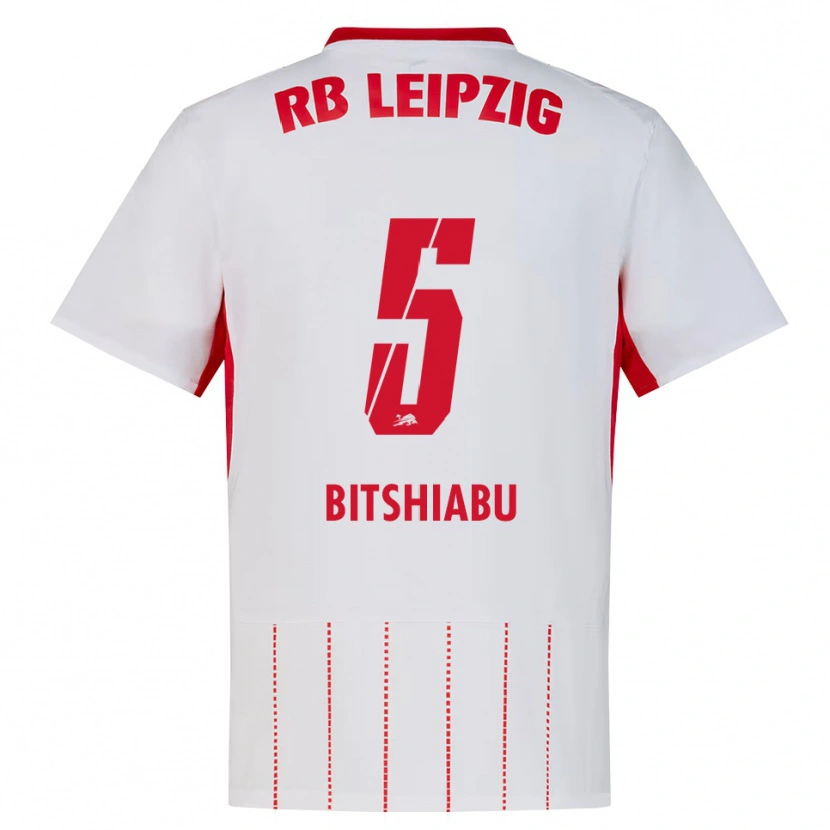 Danxen Homme Maillot El Chadaille Bitshiabu #5 Rouge Blanc Jaune Tenues Domicile 2026/27 T-Shirt