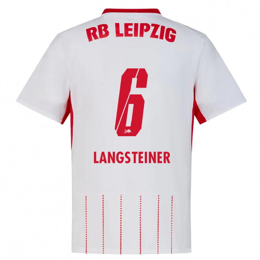 Danxen Homme Maillot Toni Langsteiner #6 Rouge Blanc Jaune Tenues Domicile 2026/27 T-Shirt