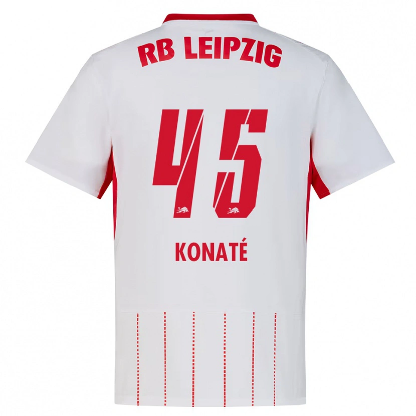 Danxen Homme Maillot Samba Konaté #45 Rouge Blanc Jaune Tenues Domicile 2026/27 T-Shirt