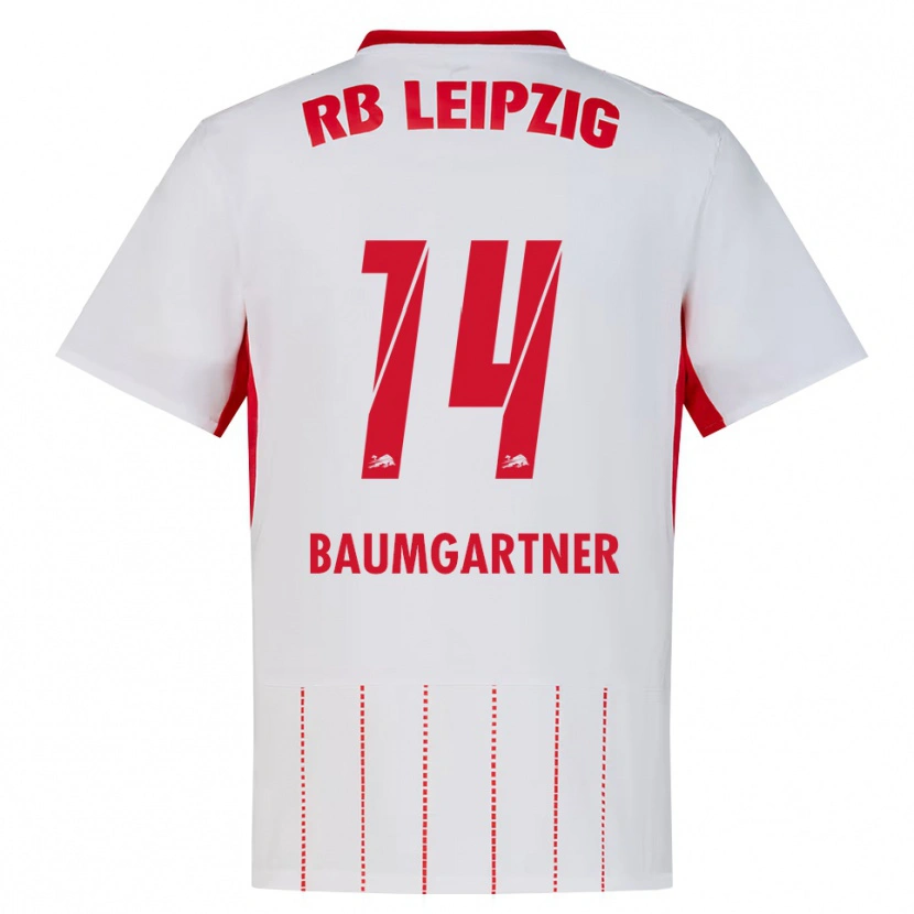 Danxen Homme Maillot Christoph Baumgartner #14 Rouge Blanc Jaune Tenues Domicile 2026/27 T-Shirt