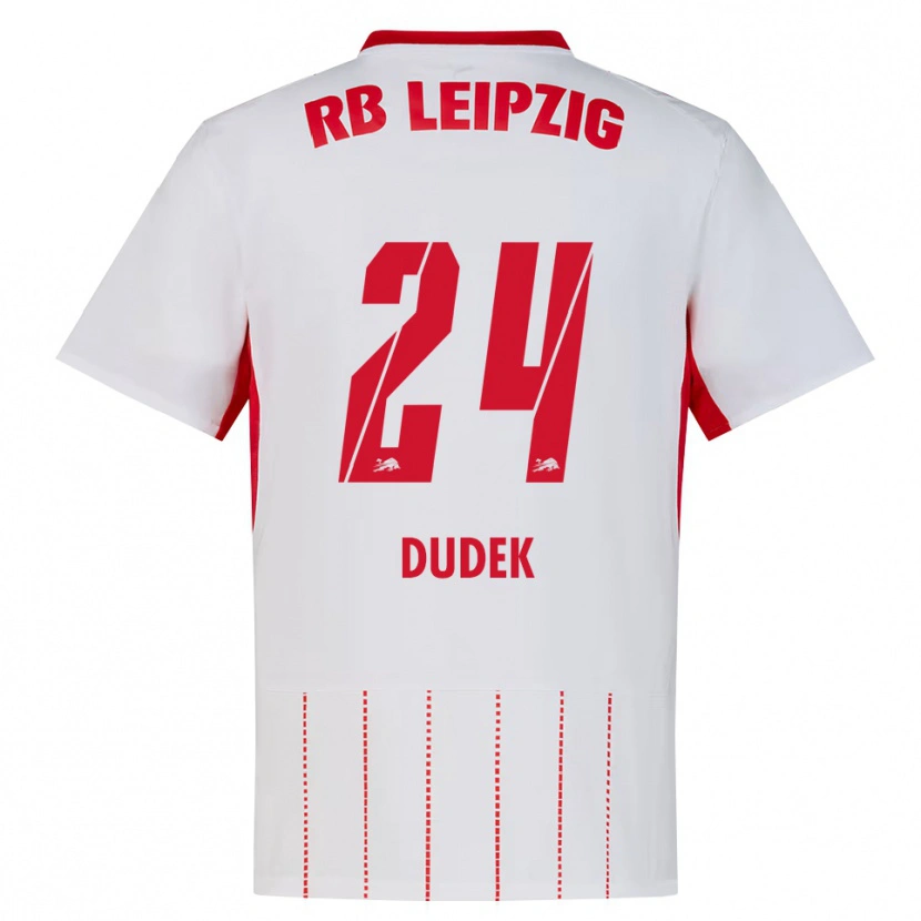 Danxen Homme Maillot Nikoline Dudek #24 Rouge Blanc Jaune Tenues Domicile 2026/27 T-Shirt