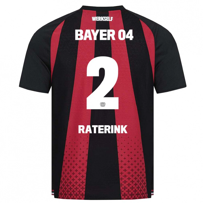 Danxen Homme Maillot Othniël Raterink #2 Noir Blanc Rouge Tenues Domicile 2026/27 T-Shirt