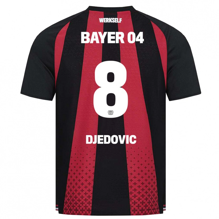Danxen Homme Maillot Melis Djedovic #8 Noir Blanc Rouge Tenues Domicile 2026/27 T-Shirt