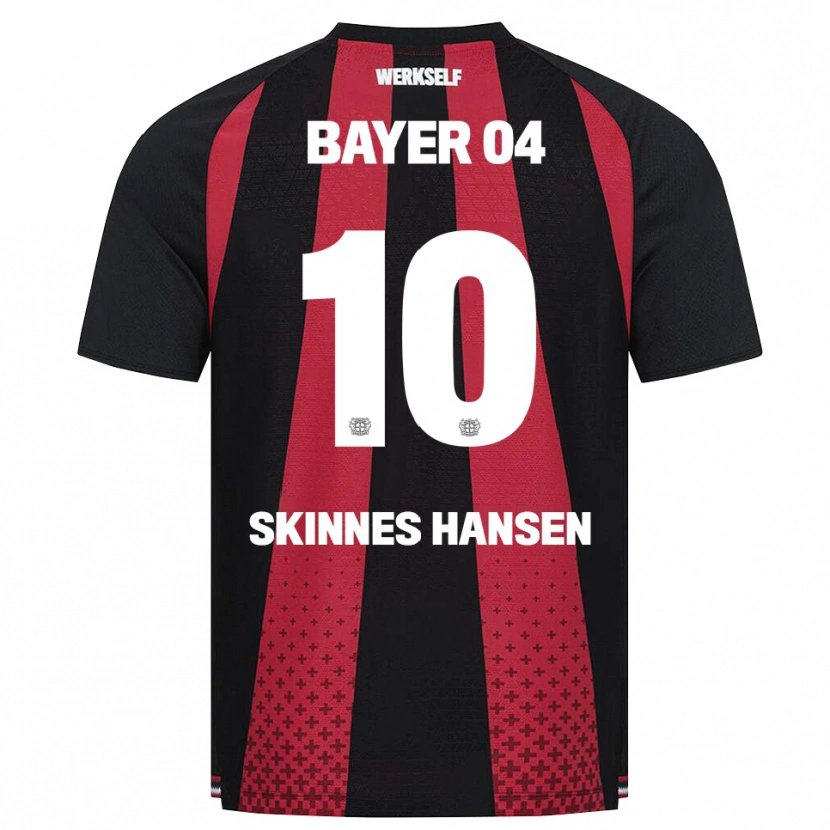 Danxen Homme Maillot Synne Skinnes Hansen #10 Noir Blanc Rouge Tenues Domicile 2026/27 T-Shirt