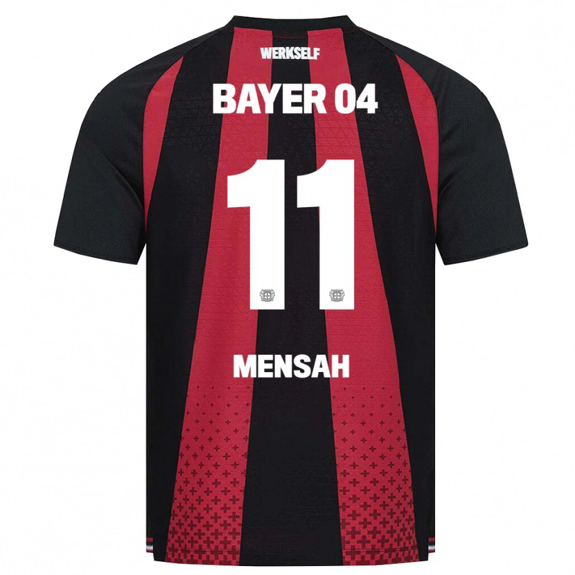 Danxen Homme Maillot Jeremiah Mensah #11 Noir Blanc Rouge Tenues Domicile 2026/27 T-Shirt