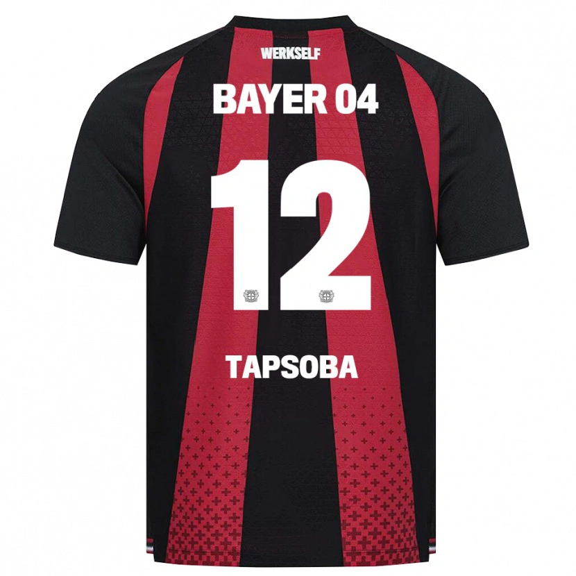 Danxen Homme Maillot Edmond Tapsoba #12 Noir Blanc Rouge Tenues Domicile 2026/27 T-Shirt