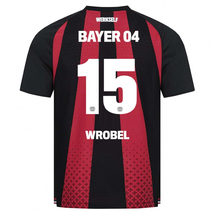 Danxen Homme Maillot Max Wrobel #15 Noir Blanc Rouge Tenues Domicile 2026/27 T-Shirt