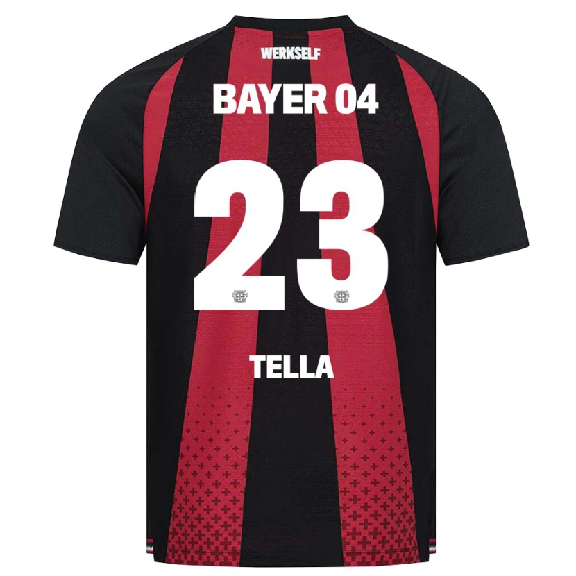 Danxen Homme Maillot Nathan Tella #23 Noir Blanc Rouge Tenues Domicile 2026/27 T-Shirt