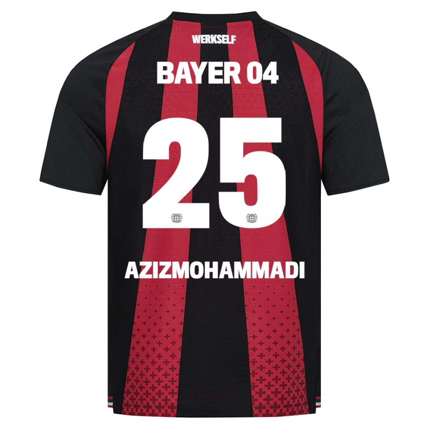 Danxen Homme Maillot Mick Aziz Mohammadi #25 Noir Blanc Rouge Tenues Domicile 2026/27 T-Shirt