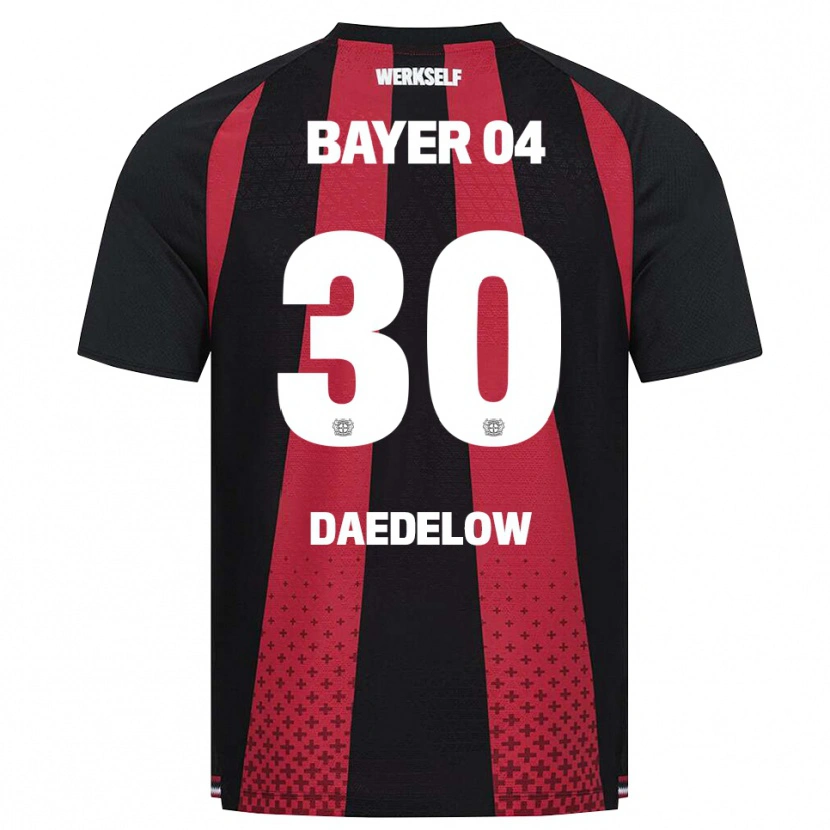 Danxen Homme Maillot Ida Daedelow #30 Noir Blanc Rouge Tenues Domicile 2026/27 T-Shirt