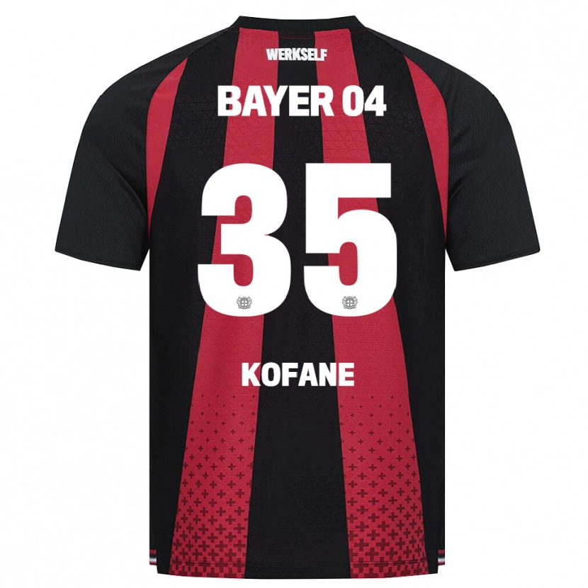 Danxen Homme Maillot Christian Kofane #35 Noir Blanc Rouge Tenues Domicile 2026/27 T-Shirt