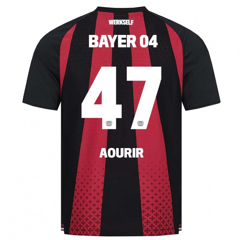 Danxen Homme Maillot Ayman Aourir #47 Noir Blanc Rouge Tenues Domicile 2026/27 T-Shirt
