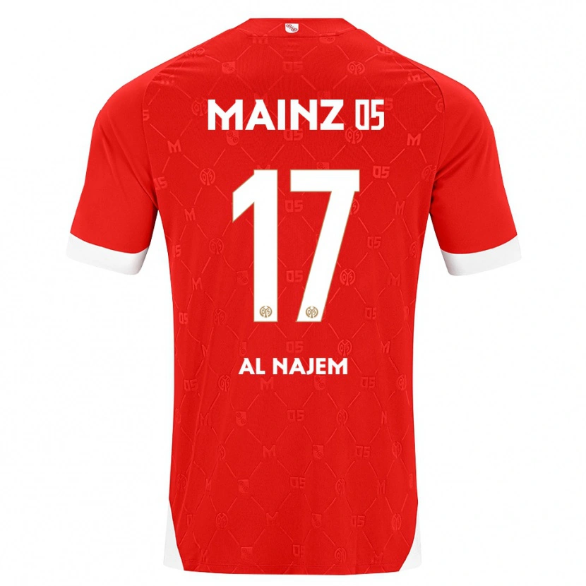 Danxen Homme Maillot Salma Al Najem #17 Rouge Blanc Tenues Domicile 2026/27 T-Shirt