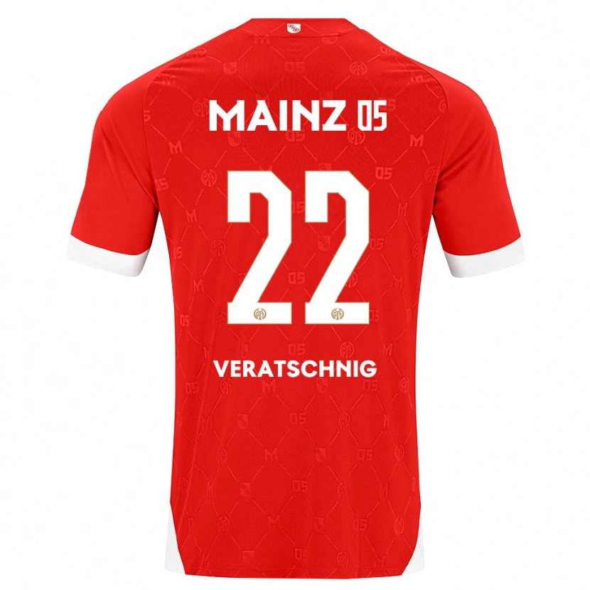 Danxen Homme Maillot Nikolas Veratschnig #22 Rouge Blanc Tenues Domicile 2026/27 T-Shirt