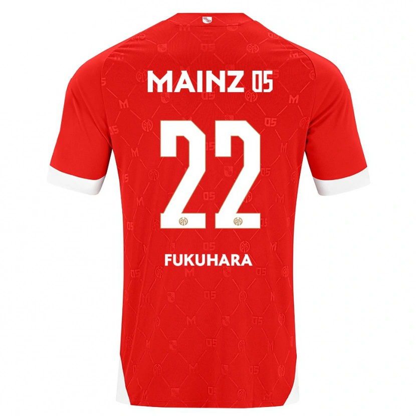 Danxen Homme Maillot Yuuka Fukuhara #22 Rouge Blanc Tenues Domicile 2026/27 T-Shirt