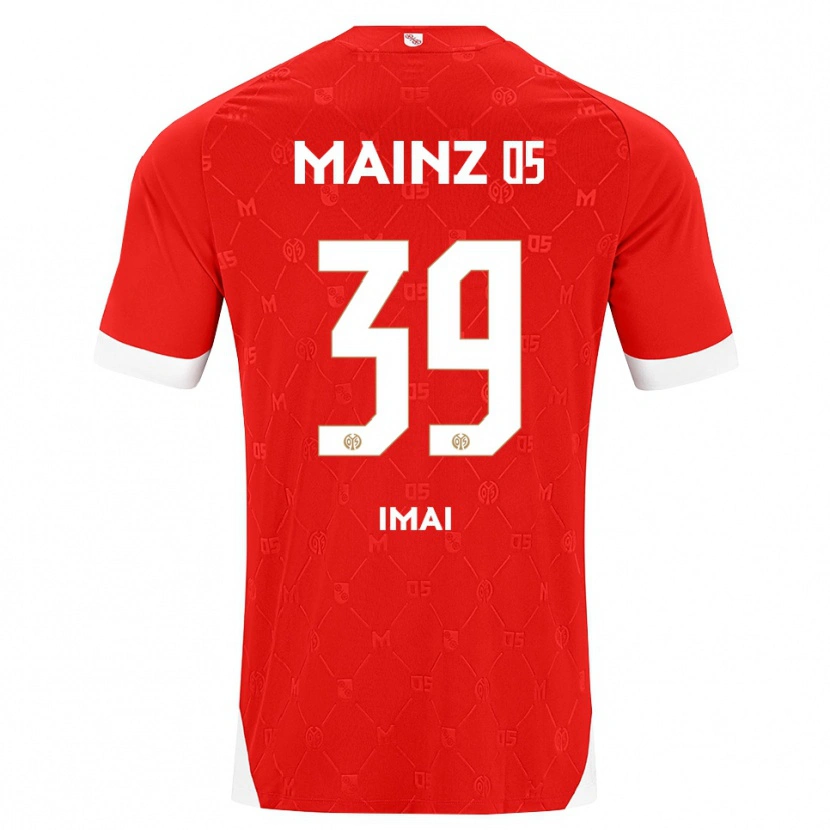 Danxen Homme Maillot Yurina Imai #39 Rouge Blanc Tenues Domicile 2026/27 T-Shirt
