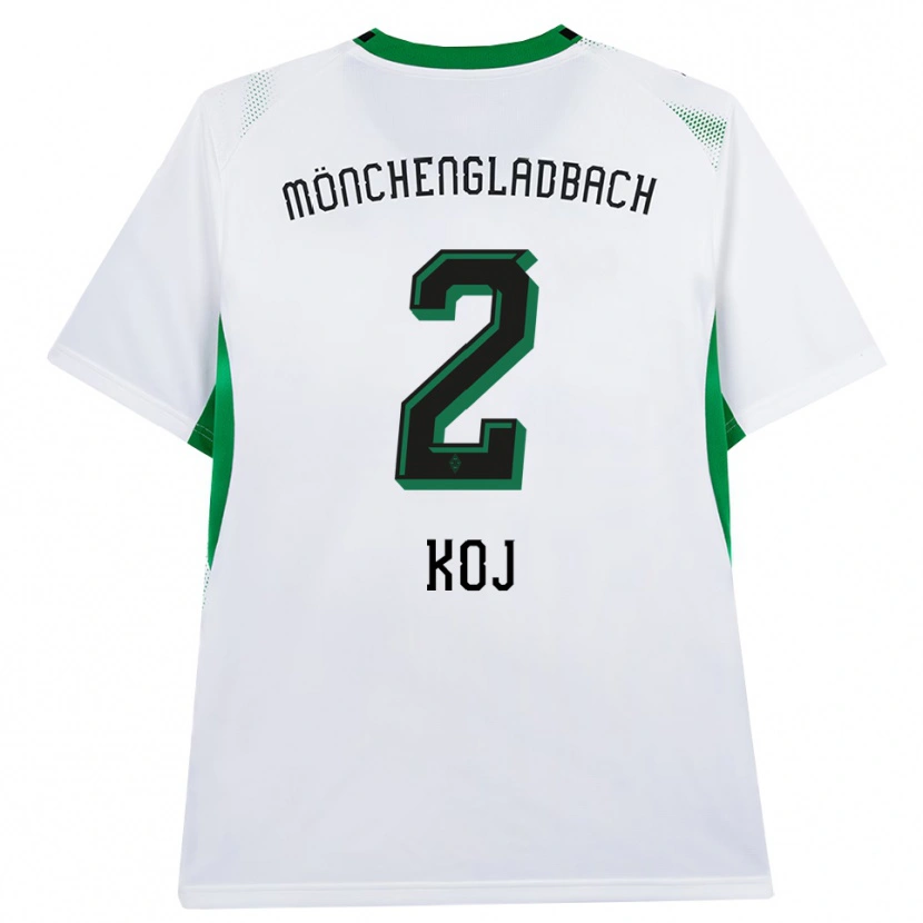 Danxen Homme Maillot Julia Koj #2 Blanc Noir Vert Tenues Domicile 2026/27 T-Shirt