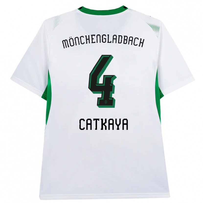 Danxen Homme Maillot Talha Catkaya #4 Blanc Noir Vert Tenues Domicile 2026/27 T-Shirt