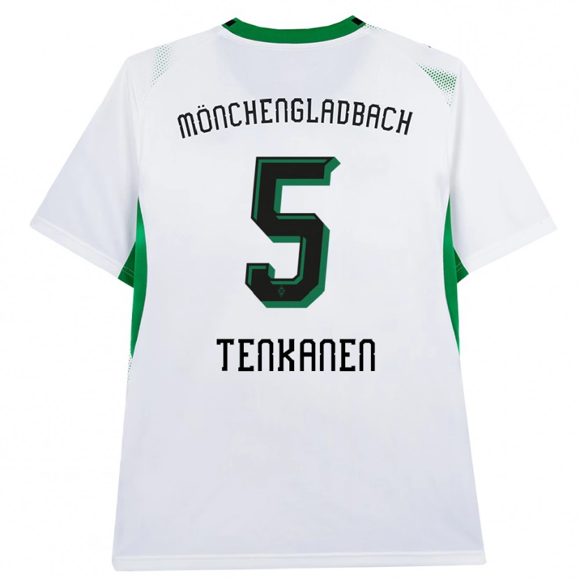 Danxen Homme Maillot Luke Tenkanen #5 Blanc Noir Vert Tenues Domicile 2026/27 T-Shirt