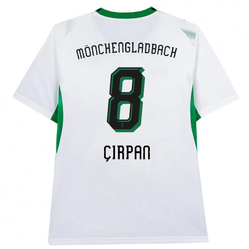 Danxen Homme Maillot Kemal Çırpan #8 Blanc Noir Vert Tenues Domicile 2026/27 T-Shirt