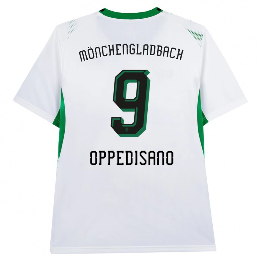 Danxen Homme Maillot Valentina Oppedisano #9 Blanc Noir Vert Tenues Domicile 2026/27 T-Shirt
