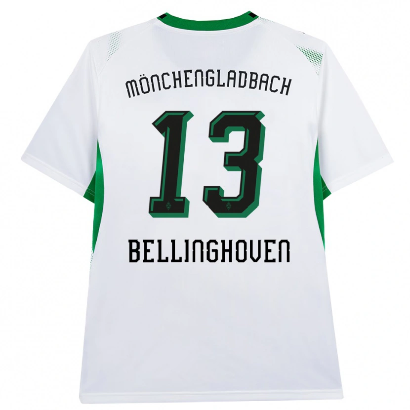 Danxen Homme Maillot Christina Bellinghoven #13 Blanc Noir Vert Tenues Domicile 2026/27 T-Shirt