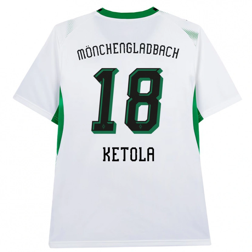 Danxen Homme Maillot Sulo Ketola #18 Blanc Noir Vert Tenues Domicile 2026/27 T-Shirt