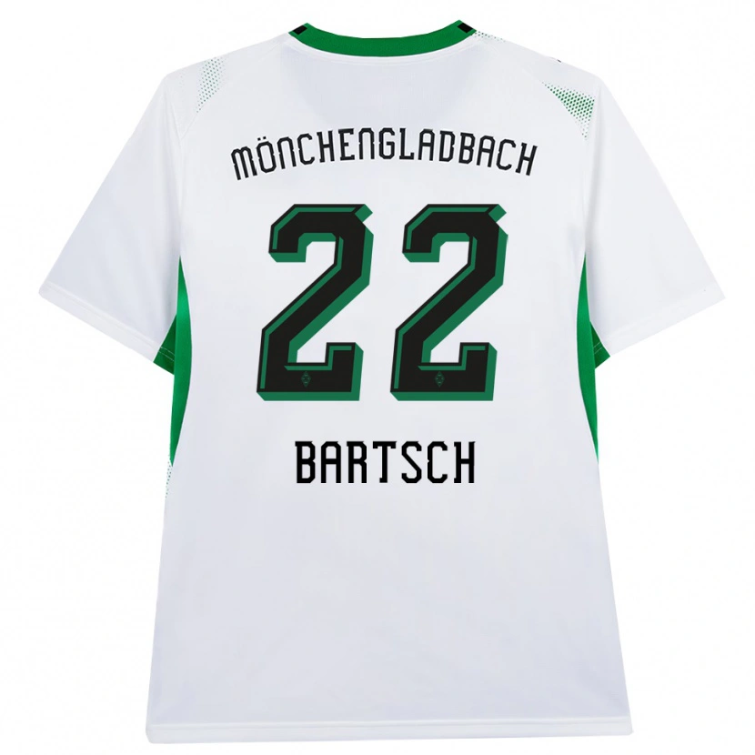 Danxen Homme Maillot Kristina Bartsch #22 Blanc Noir Vert Tenues Domicile 2026/27 T-Shirt