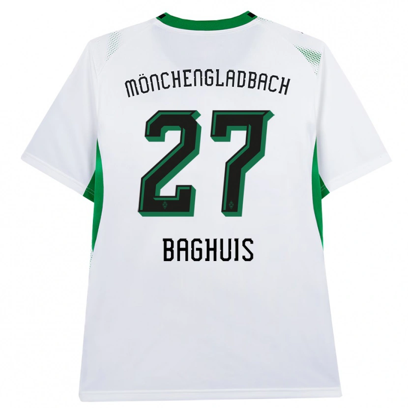 Danxen Homme Maillot Chantal Baghuis #27 Blanc Noir Vert Tenues Domicile 2026/27 T-Shirt