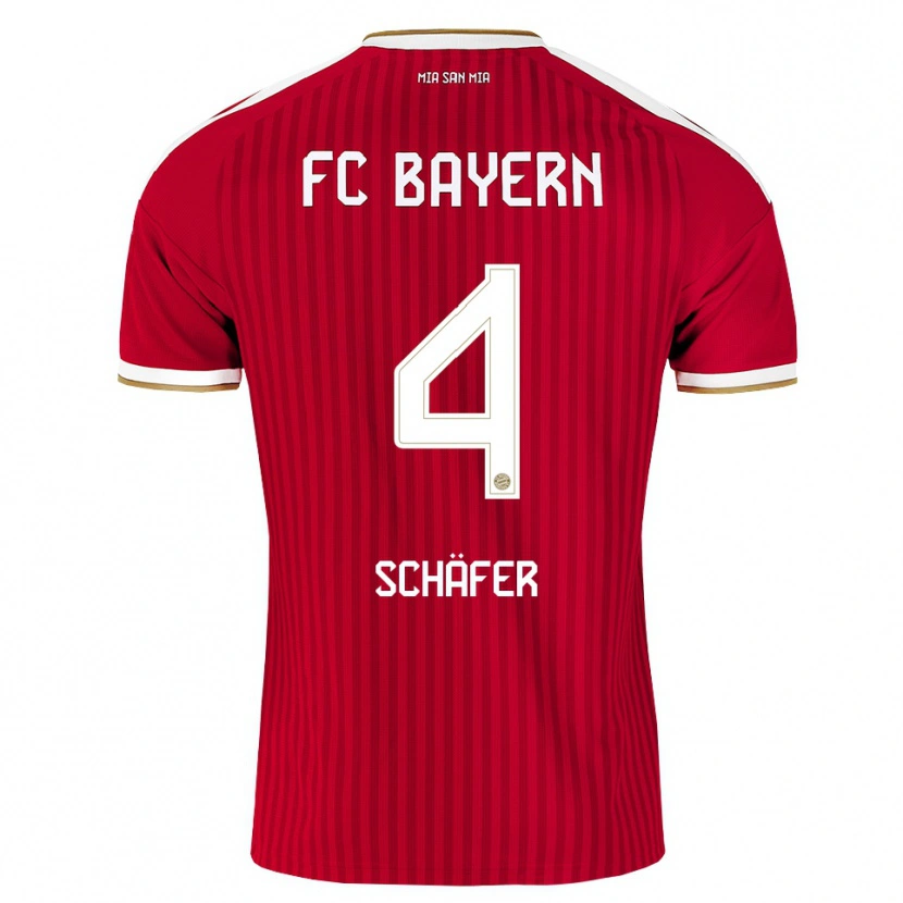 Danxen Homme Maillot Luis Schäfer #4 Rouge Blanc Bleu Tenues Domicile 2026/27 T-Shirt