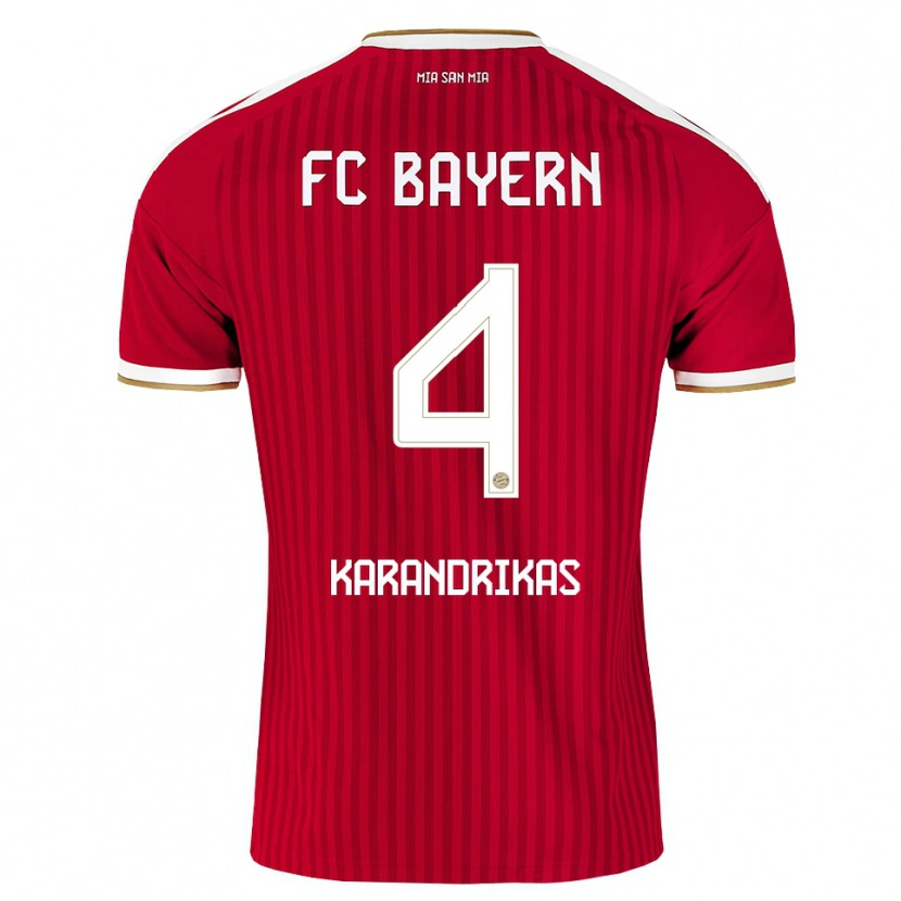 Danxen Homme Maillot Konstantinos Karandrikas #4 Rouge Blanc Bleu Tenues Domicile 2026/27 T-Shirt