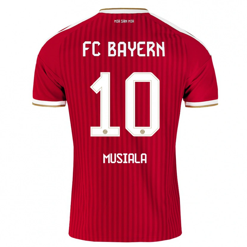 Danxen Homme Maillot Jamal Musiala #10 Rouge Blanc Bleu Tenues Domicile 2026/27 T-Shirt