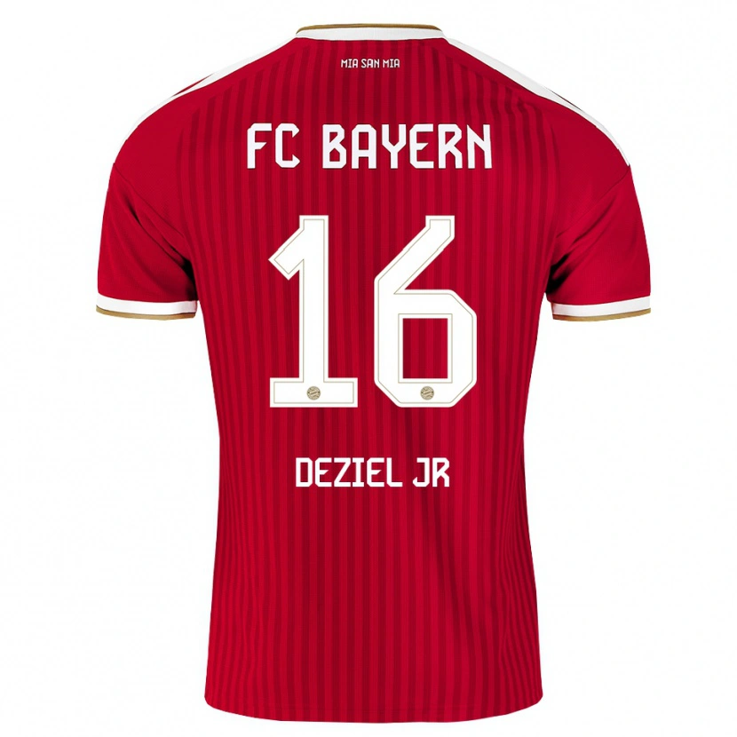 Danxen Homme Maillot Robert Deziel Jr #16 Rouge Blanc Bleu Tenues Domicile 2026/27 T-Shirt
