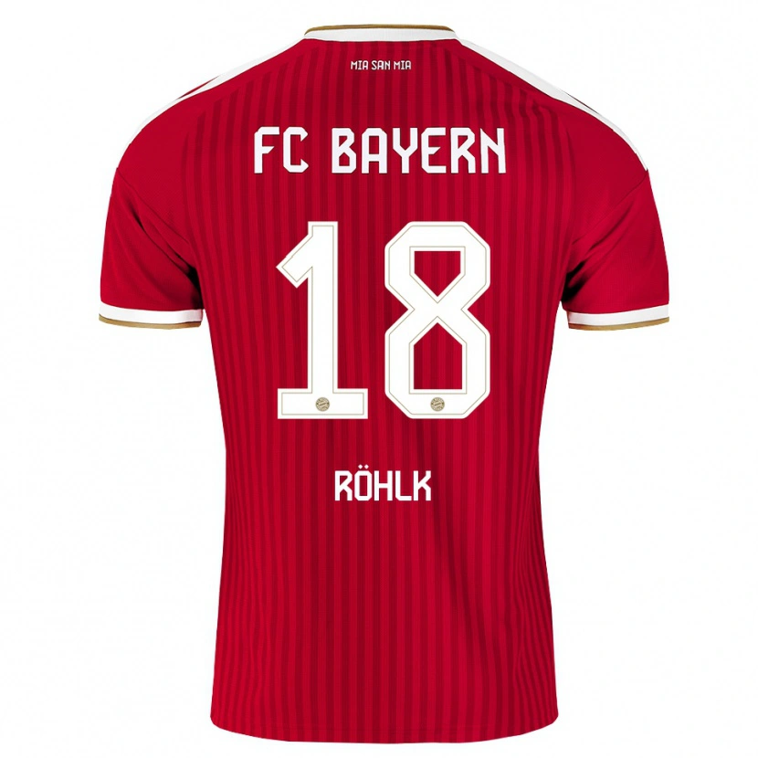 Danxen Homme Maillot Jona Röhlk #18 Rouge Blanc Bleu Tenues Domicile 2026/27 T-Shirt