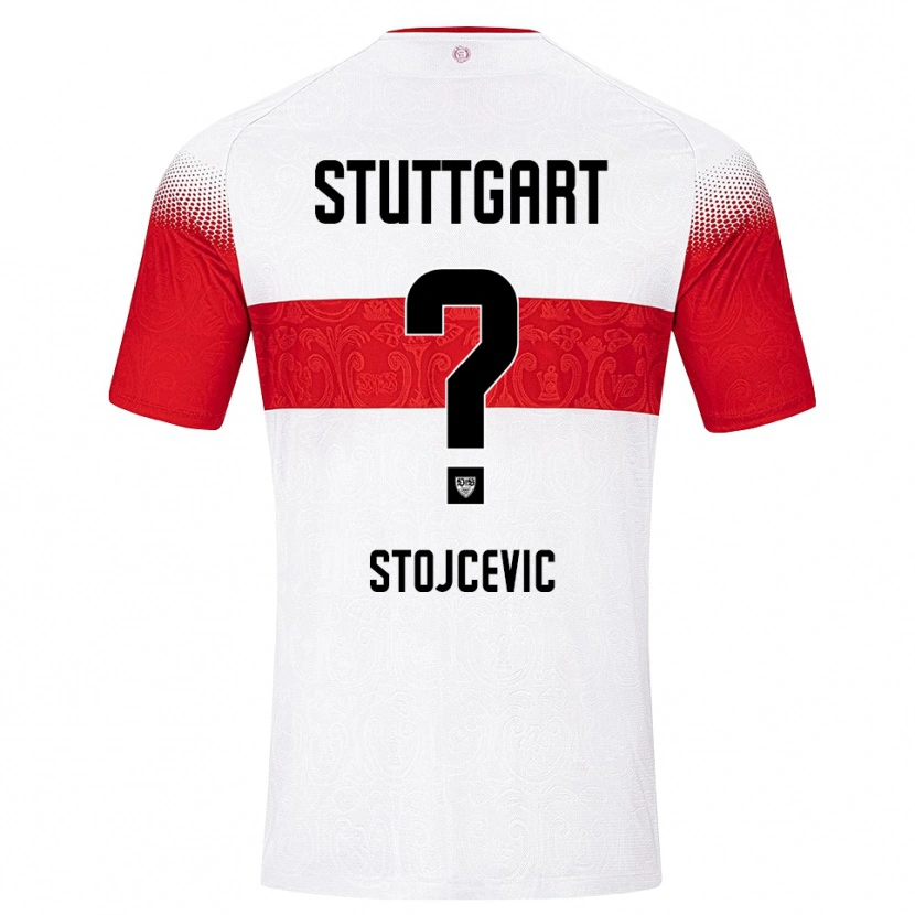 Danxen Homme Maillot Martin Stojcevic #0 Blanc Rouge Jaune Tenues Domicile 2026/27 T-Shirt