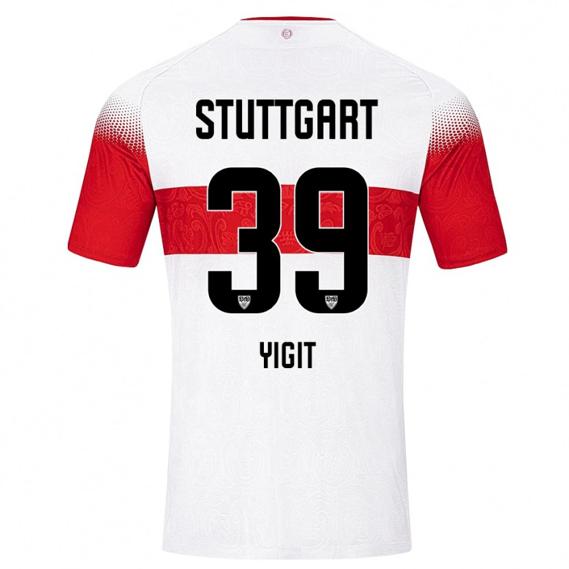 Danxen Homme Maillot Ertugrul Yigit #39 Blanc Rouge Jaune Tenues Domicile 2026/27 T-Shirt